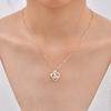 Graduation of Class 14K Gold Plated Mortarboard Cap Pendant Necklace Memorial Jewelry Gift for Women Friend Daughter Gift