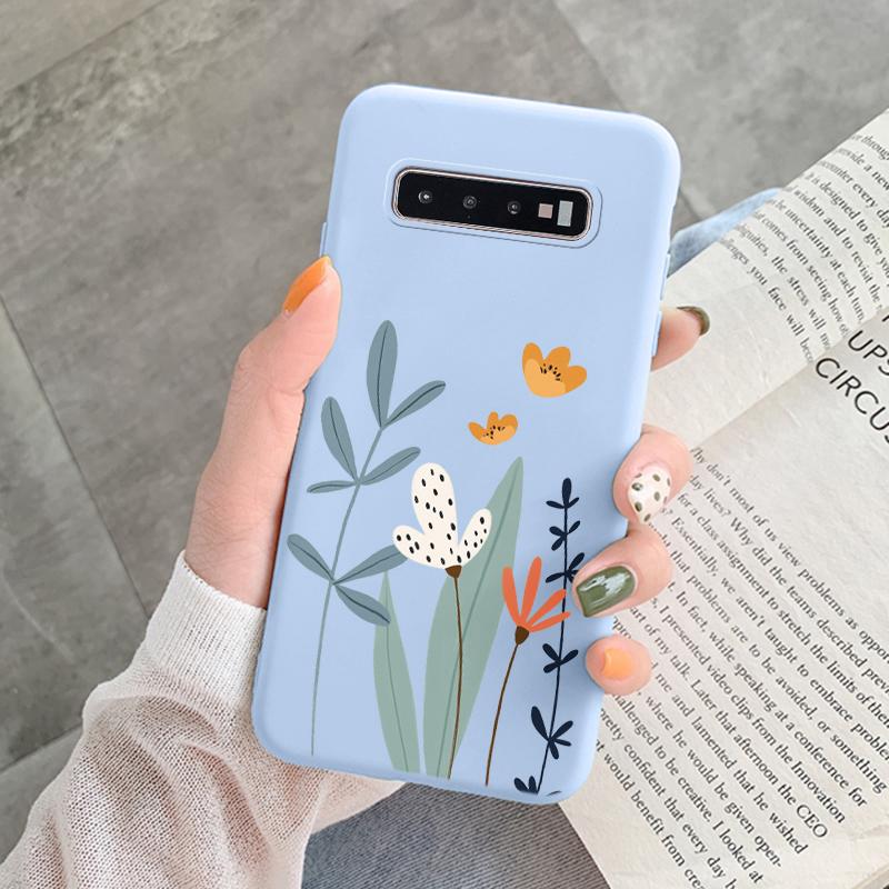 Case For Samsung Galaxy S10 Plus S 10 S10E Cover Cloud Graffiti Illustration Kanagawa Label Silicone Fundas For Samsung S10 S10e