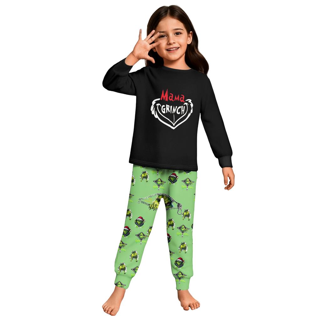 Children's  Boys And Girls Thin Two-piece  Long-sleeved Pants Two-piece