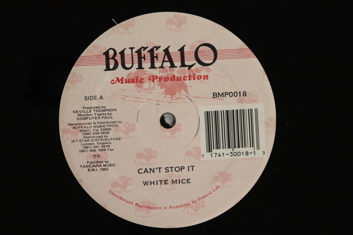 

12inch Record WHITE MICE Cant Stop It Dub Mix BMP0018 BUFFALO MUSIC P 1993 US Reggae Ska Dub Used
