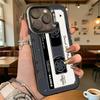 Vintage Audio-Kassettenband Handyhülle für iPhone 16 15 14 13 12 11 Pro Max Mini Stoßfest Kratzfest Schutzhülle Hartschale