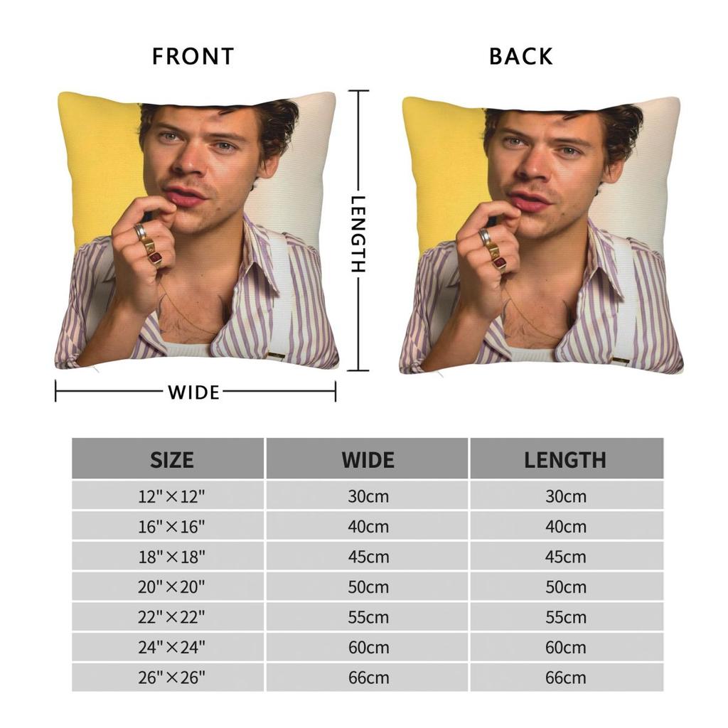 Federa Stampa Harrys Styles Poliestere Copricuscino Decorativo Copertura Cuscino Casa Dropshipping 40*40cm
