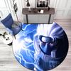 Famous cartoon NARUTO protagonist Uzumaki Naruto round carpet soft home decoration anti-slip door mat outdoor picnic mat carpet M3