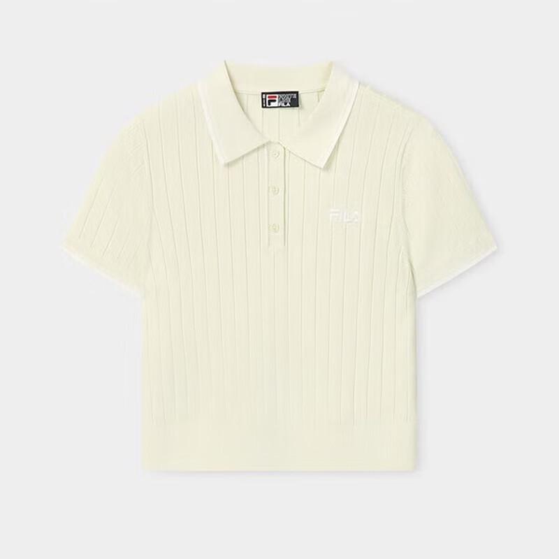 FILA Women's Knitted Short Sleeve Polo Shirt