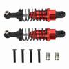2PCS 1 18 Remote Control Car Metal Shock Absorber Damper for 1:18 RC Car 65mm Red