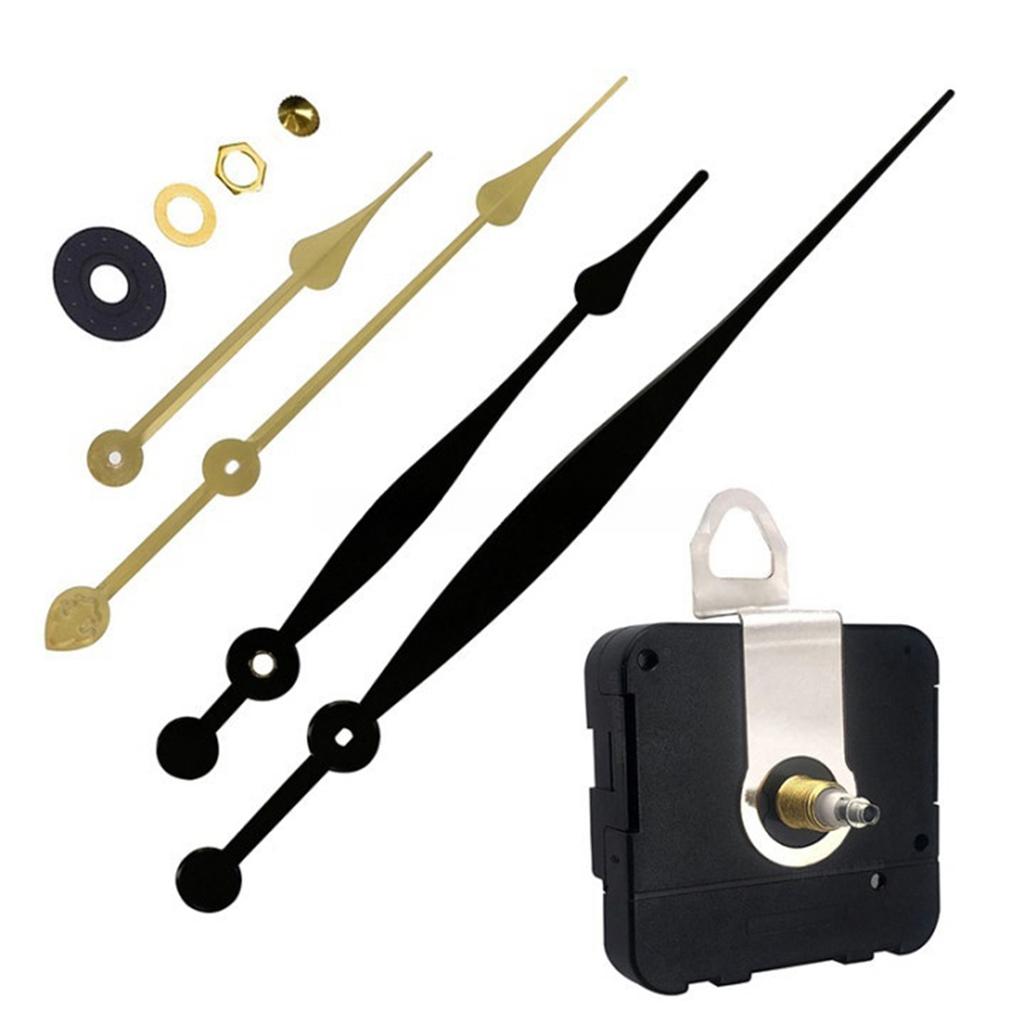 Long Shaft Clock DIY Clock Kit For Home Decoration Adjustable Hour Hand Size Black And Gold Color Options Clock Accessories