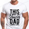 Mens Street T Shirt Best Dad Ever for Amazing Dad Funny Fathers Day Tees Summer Classic Men's T-shirt Street Oversized Clothing