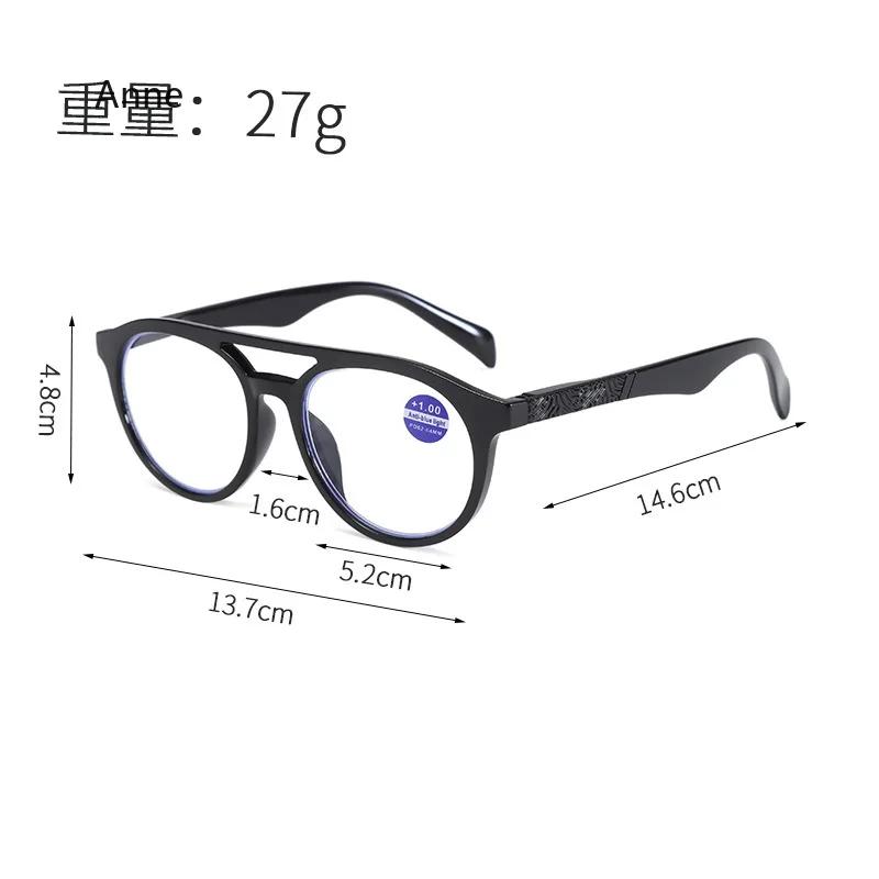 Fashion Finished Reading Glasses Women Anti Blue Light Presbyopic Glasses Vintage Black Small Frame Hyperopia Glasses +1.0 ~+4.0
