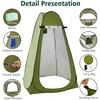 1 Person Instant Pop Up Multi Functional Outdoor Tent 3 in 1 Portable Shower Changing Toilet Tent with Zipper Closure All Season