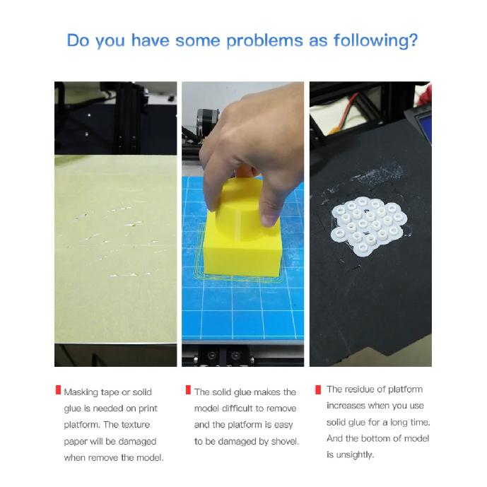 Creality Ender 3 Glass Bed Upgraded 3D Printer Tempered Glass Plate Build Surface 235x235x4mm for Ender 3/Ender 3 Pro/Ender 3 V2