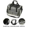 Expandable Pet Carrier Bag With Zip Handle Pockets Foldable Cat Carrier Travel Bag Breathable Mesh Carrier Bag Outdoor