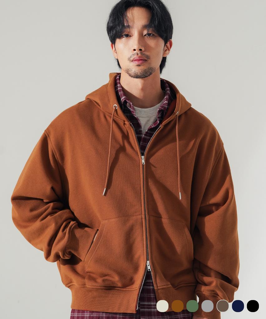 Fp142 New Wave Crop Zip-Up Hoodie Brick Orange Sjhd1535