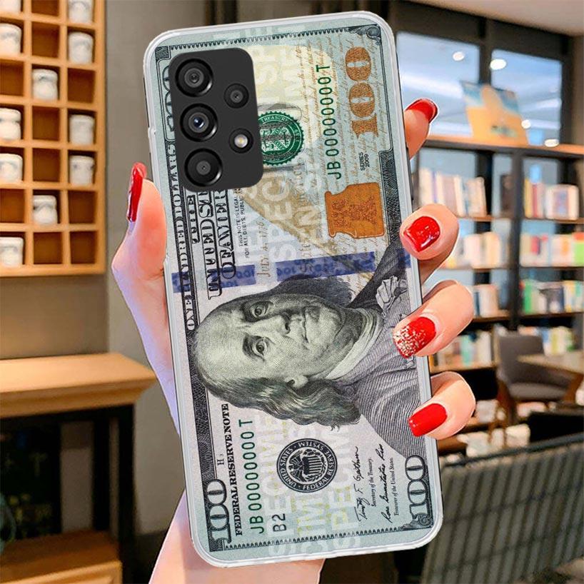 Banknote Dollar Cash Money Phone Case For Samsung Galaxy A17 A37 A57 A16 A26 A36 A56 A15 A25 A35 A55 A14 A24 A34 A54 A13 A23 A33