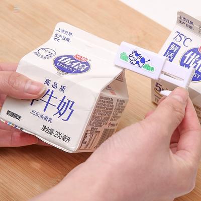 1/2Pcs Plastic Japanese Style Milk Box Sealing Clip Boxed Beverage Sealing Clip Snack Bag Household Food Sealing Clip
