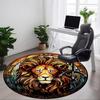 1PC Stained Lion Head Chair Carpet for Office, Indoor Non-Slip Washable  Carpet, Soft Comfortable Mat For Office Room Yy250930176