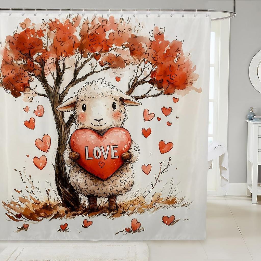 Yellow Rubber Duck Shower Curtain Set,Cute Swimming Duck Bathroom Decor for Kids,Kawaii Animal Bathroom Set Gifts for Pet Lovers