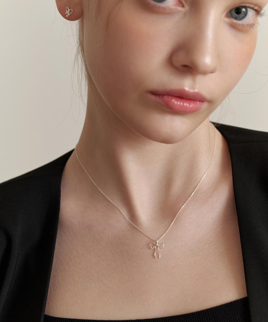 Tatiana (Silver 925) Ivy Ribbon Necklace Nz2178