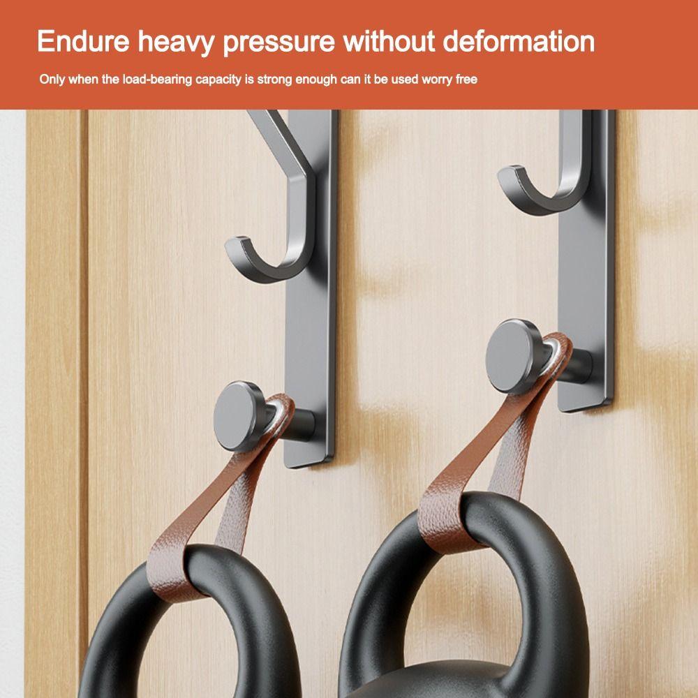 Adjustable Door Hanger Hooks Wall-mounted Door Hooks Hanging Rack  for Clothes Bag Caps Purse