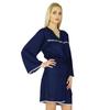 Bimba Women Getting Ready Bridesmaid Robes Blue Rayon Short Robe
