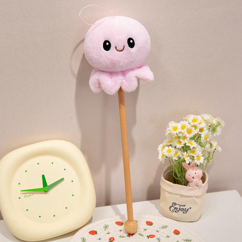 Big Mouth Animal Plush Toy Stick Cute Practical Girl Pendant Hammer Stick Doll