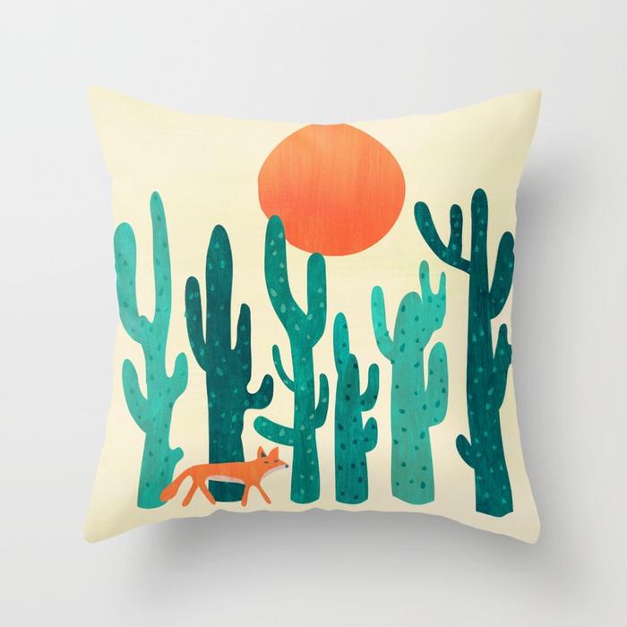 New Minimal Lines Abstract Pillowcase Sun Mountain Cushion Cover Home Sofa Chair Decor