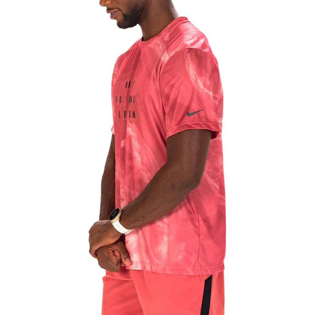 New Nike Running T Shirt Men's Clay Gray FB6880-655