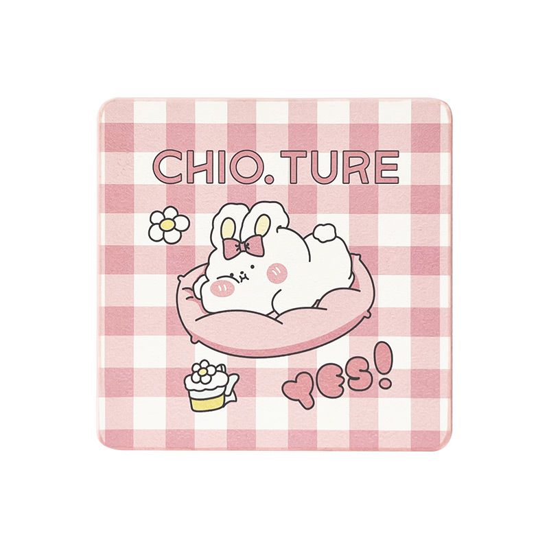 

CHIOTURE Handheld Mirror Makeup Makeup Beauty Tools Portable Portable Student Vanity Mirror Ins Style Cute Handle P Moe rabbit mirror