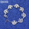 925 Sterling Silver Round Tree Bracelet Fashion Jewelry