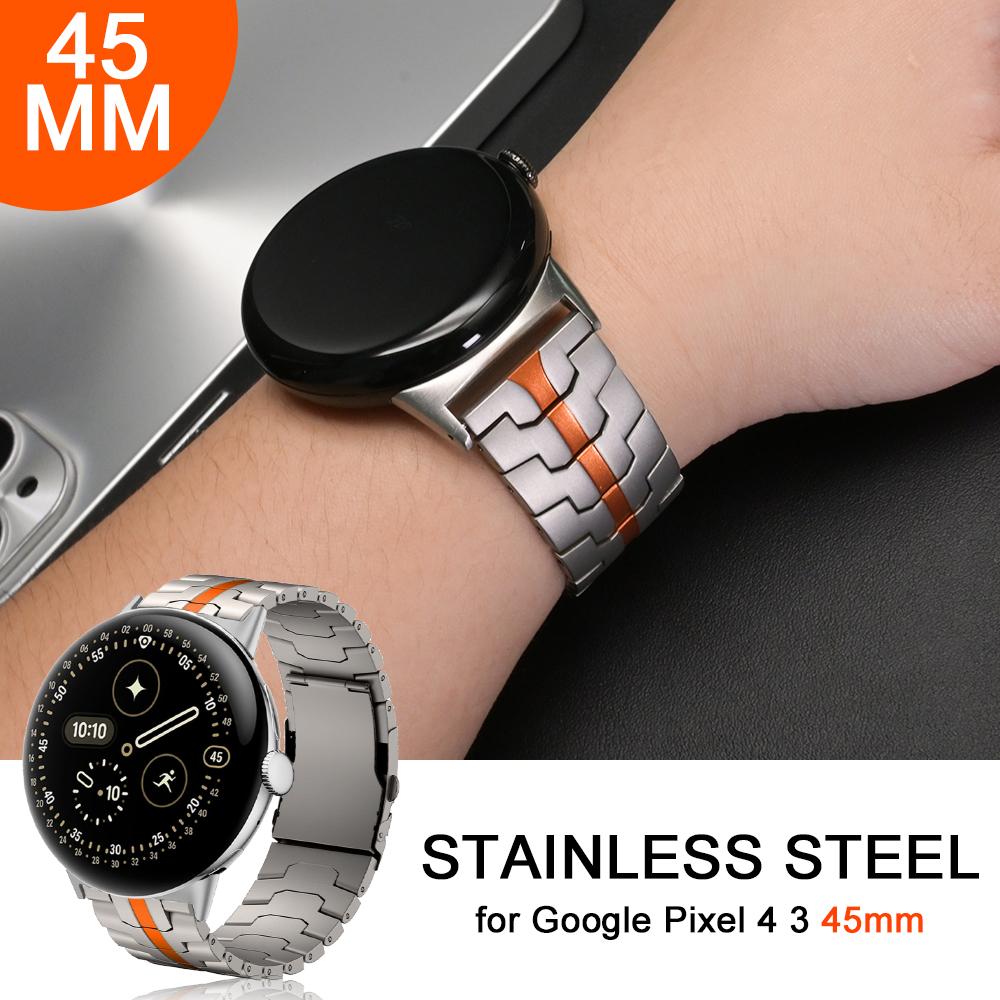 Stainless Steel Watchband for Google Pixel Watch 4 3 45mm Luxury Strap for GOOGLE PIXEL WATCH 3 4 45MM Accessories Wrist Band