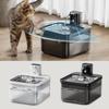 Stainless Steel Panel Auto Feeder Water Set Pet Drinking Water Fountain  Pet Feeding Tools