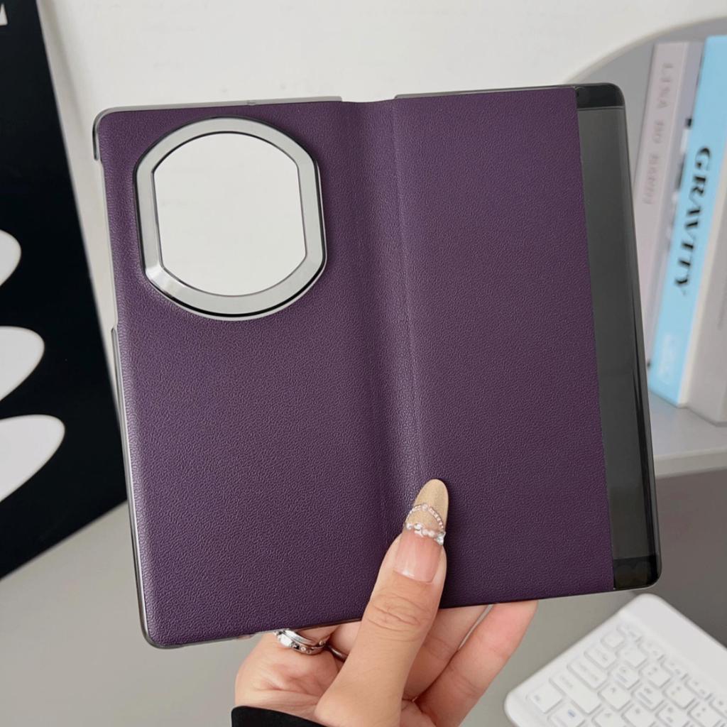 Huawei Mate X7 Leather Case: Full Coverage, Drop Protection, Magnetic Folding, Solid Color