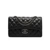 (Black) Classic Style Temperament Single Shoulder Crossbody Bag, First Layer Cowhide Fashionable and Versatile Rhombus Chain Bag Popular Women's Bag