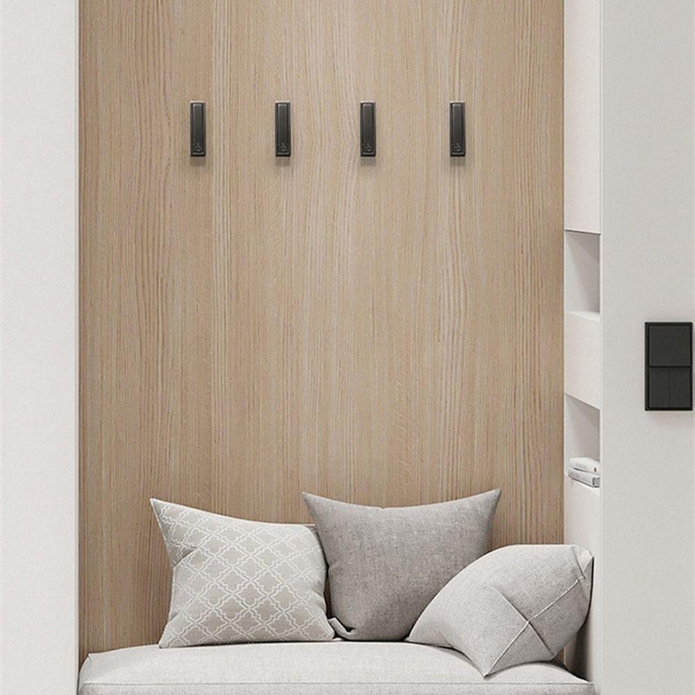 Zinc Zinc Zinc Alloy Hidden Robe Hook Wall Hanging Matte Black Towel Hanger Simple Folding Wall Hook Home