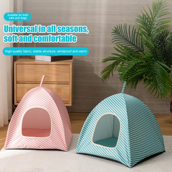 Cat Tent Indoor Outdoor Pet Tent House Portable Cat Cave Bed with Handle for Kittens Puppies Small Animals
