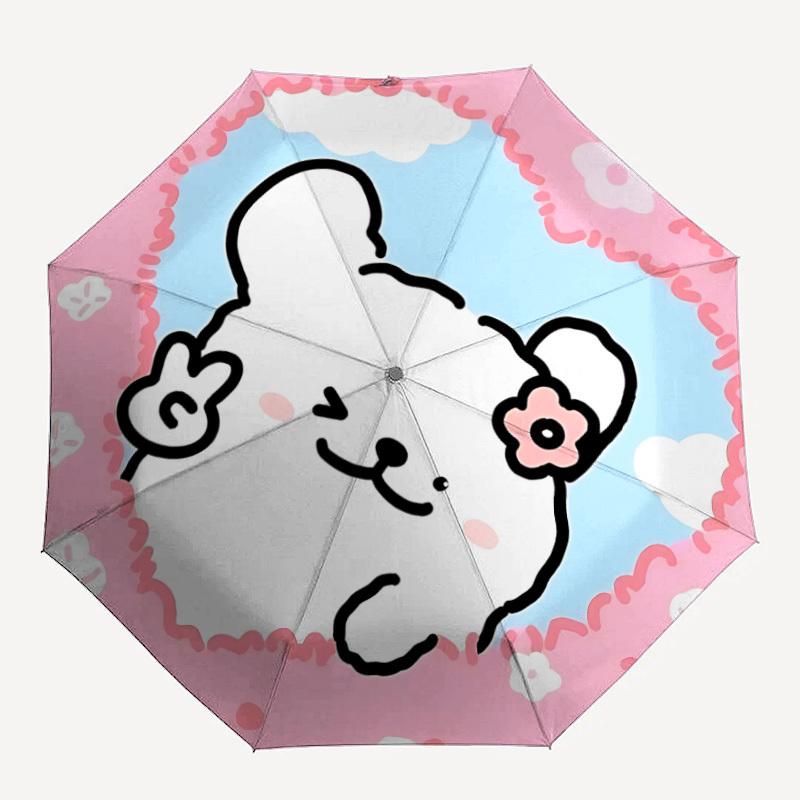 

1pc Cute Animal PrintAutomatic Open/close, All-Season Portable Folding Umbrella for Friends, Travel, Everyday, Events yy250806129