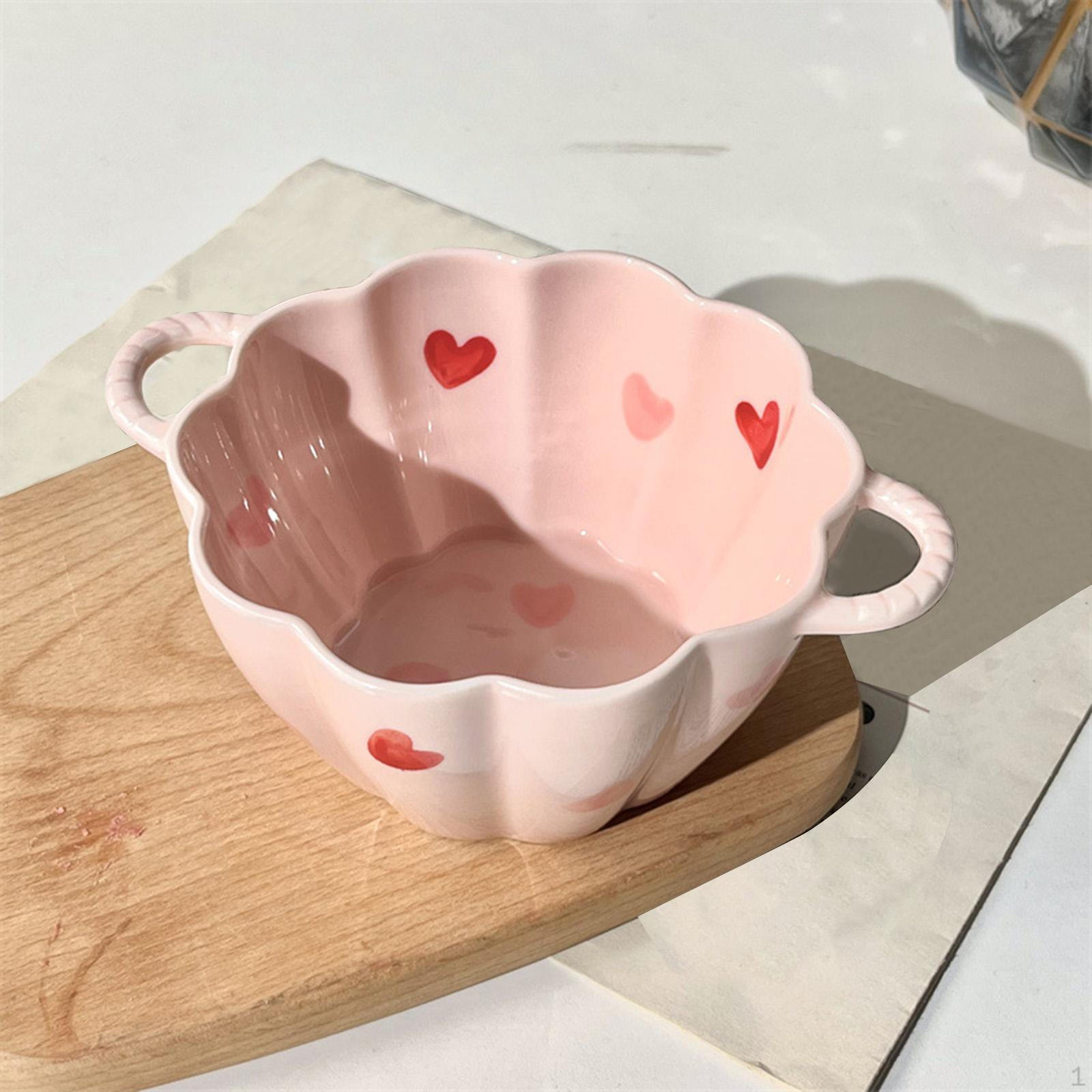 

Тыквенная миска с двумя ушками, большая емкость, устойчивая к жаре и холоду, забавная многоразовая кружка для супа