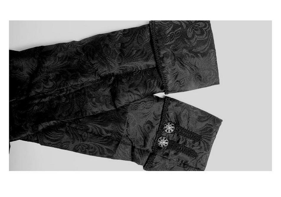 2022 European & American Men's and Boys' Steampunk Retro Solid Color Stand-up Collar Coat