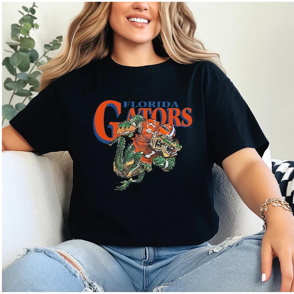 Florida Gators Retro T-Shirt, Rare Design, White Tee, S-5XL L