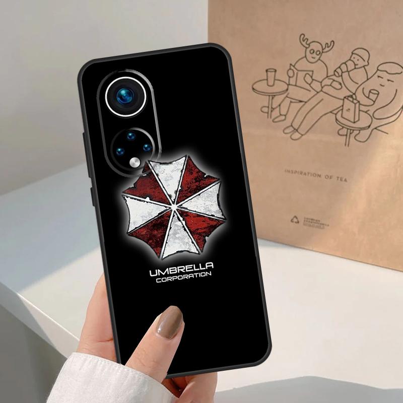 Umbrella Corporation For Huawei P20 P30 P40 P60 Pro P Smart Nova 9 5T Honor 70 90 50 Magic5 Lite X7a X9a X8a Case