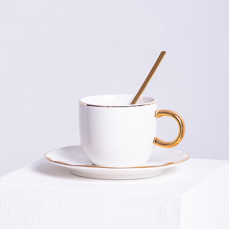 Jingci Light Luxury Ceramic Coffee & Tea Cup with Saucer