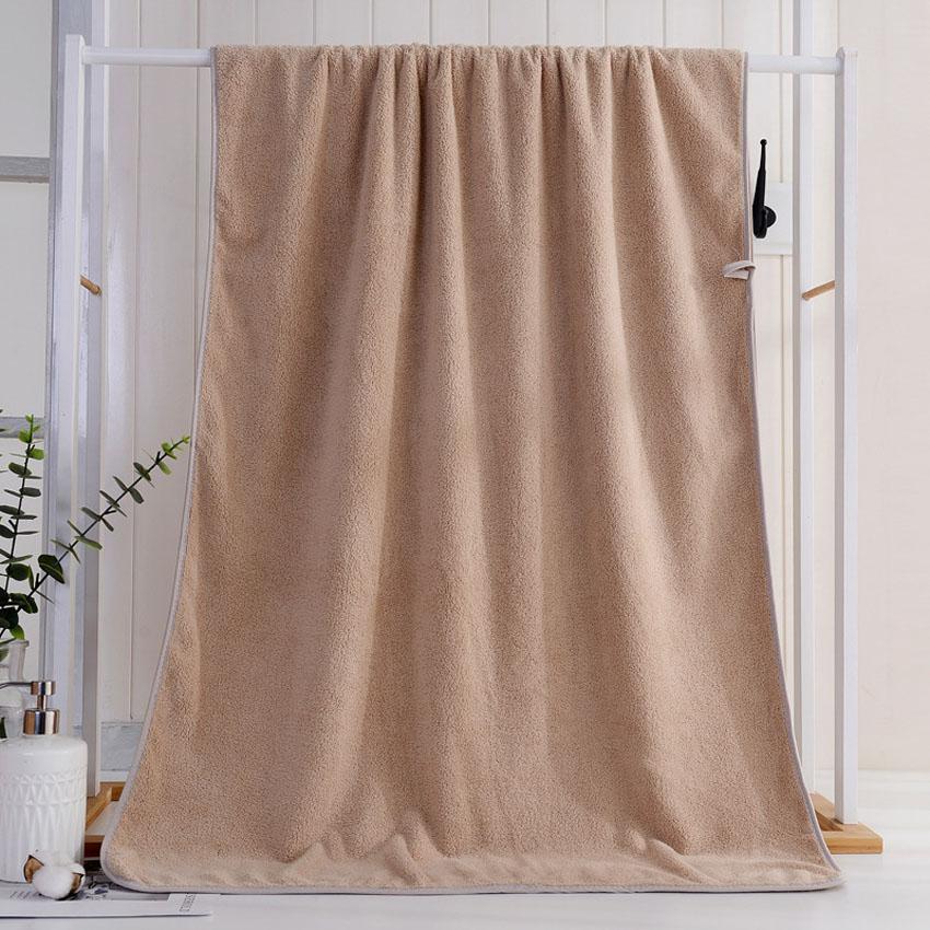 Bath Towel Solid Color Microfiber Shower Towel For Bathroom Swimming Towel Adults Kids Toalla Facial Visage Serviette Toalha