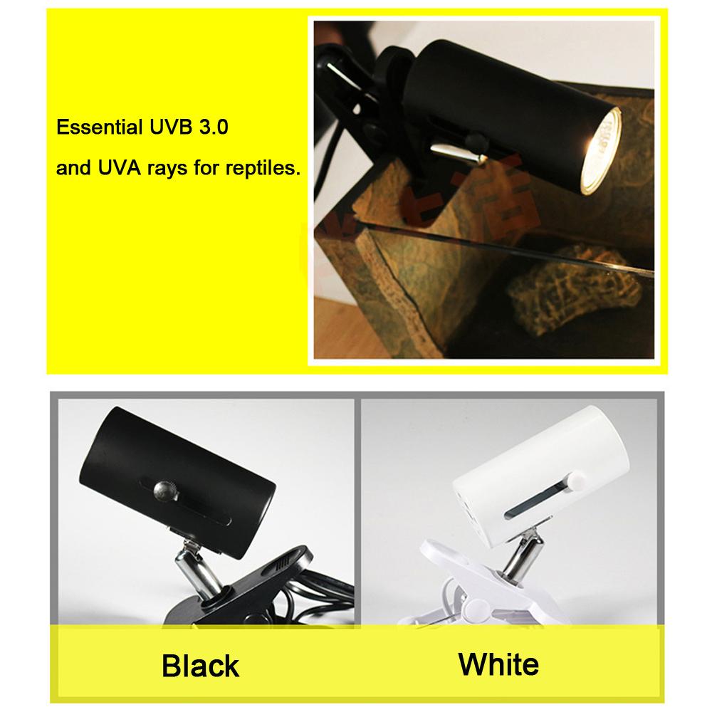 Reptile Clamp Heat Lamp Brightness Adjustable Flexible Reptile Heating Light for Reptile Turtle