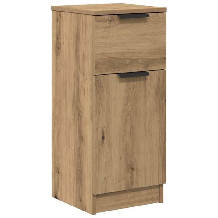 VidaXL Buffet chêne artisanal 30x30x70 cm bois d'ingénierie, armoire, meuble de rangement, organisateur de maison, placard, 856953