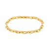 Bracelet - LUXENTER - Dordel - 18 Carat Yellow Gold - Brilliant Cubic Zirconia - Length 18 Cm