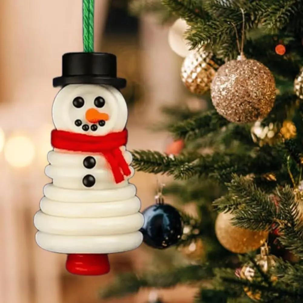 DIY Christmas Button Ornament Making Set Christmas Snowman/Santa/Angel Handmade DIY Button Snowman Ornament