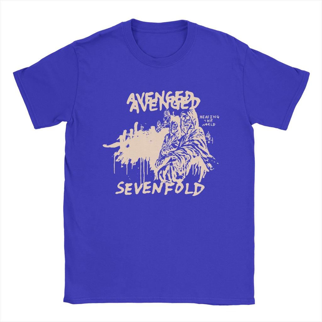 Magliette da Uomo Avenged Sevenfold Umoristiche in Puro Cotone Magliette a Maniche Corte Girocollo Abbigliamento Idea Regalo