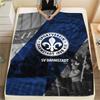 1pz Coperta in Flanella con Stampa SV Darmstadt 98, Alta qualità Confortevole per Tutte le Stagioni, Arredamento per la Casa, Calore e Comfort, Perfetta per Regali di Natale91