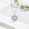 Exquisite Summer Snowflake Necklace Pendant – Elegant Birthday Gift