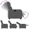 VidaXL Recliner Armchair, Chair with Footrest, Seat with Backrest and Armrests, Living Room Furniture, Modern, 374198