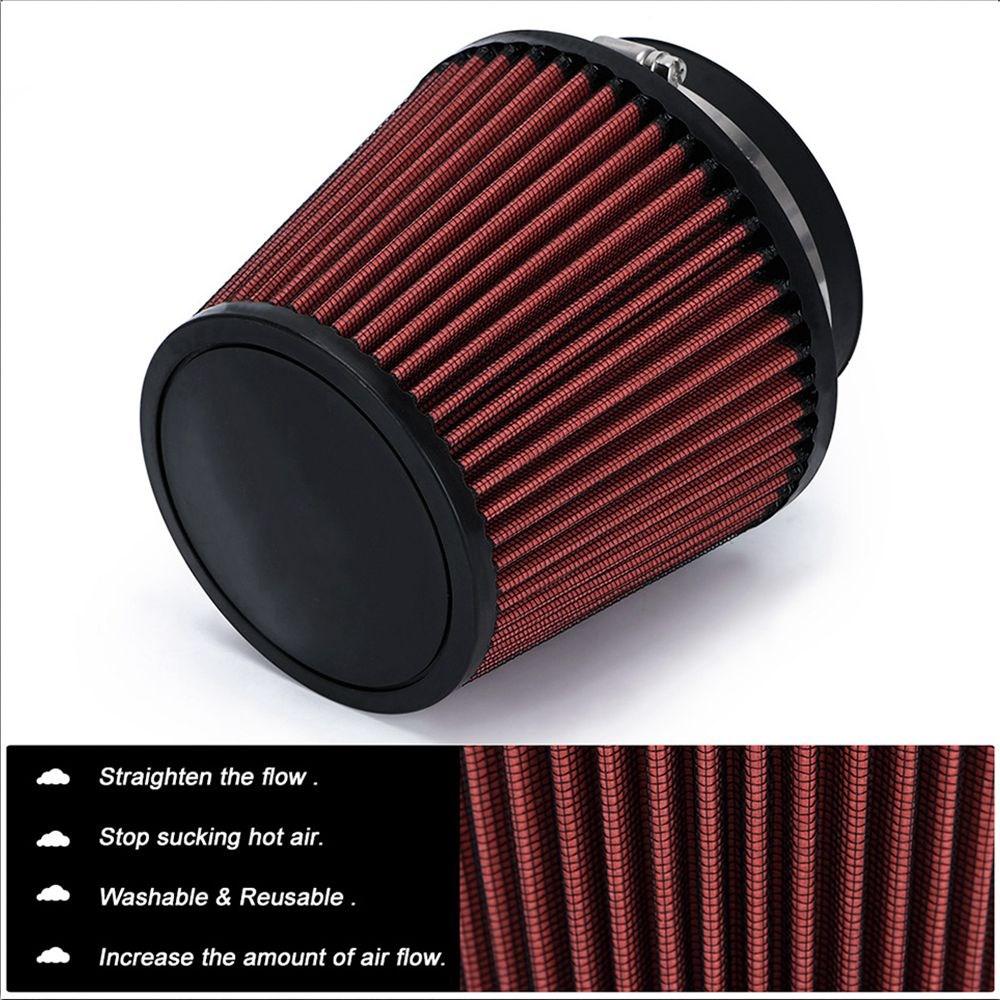 Universeller Auto-Luftfilter Modifikation High Flow Einlass Auto Kaltluftansaugung Luftfilter Reiniger Rohr Modifizierter Roller 76/100mm